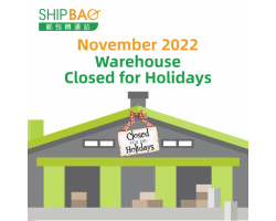 November 2022 Warehouse Holidays