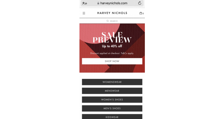 Harvey Nichols & Co Ltd 特價