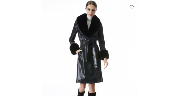 FUR COMBINATION COAT