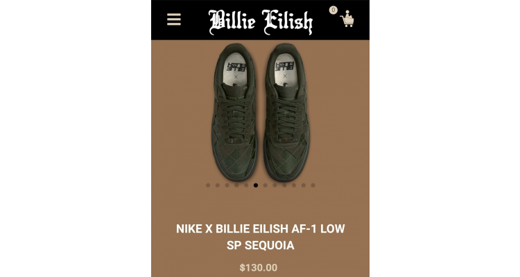 billie eilish x Nike聯乘鞋