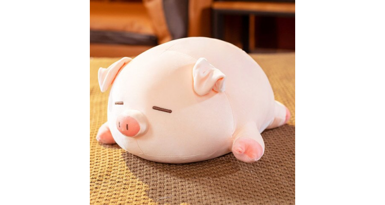 可愛抱枕 可愛豬豬毛絨玩具小豬公仔床上玩偶睡覺抱枕