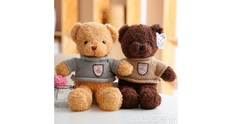 小公仔泰迪熊抱抱熊熊貓小熊公仔布娃娃毛絨玩具