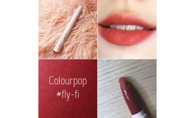 Colourpop lippie stix Fly-fi 蜜桃红豆沙色