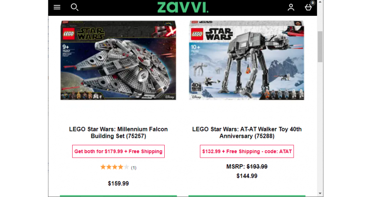 Zavvi LEGO 促銷