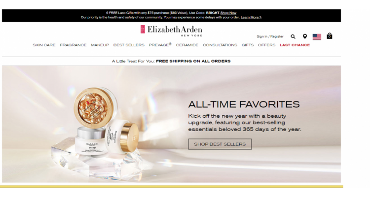 Elizabeth Arden滿$150享7折