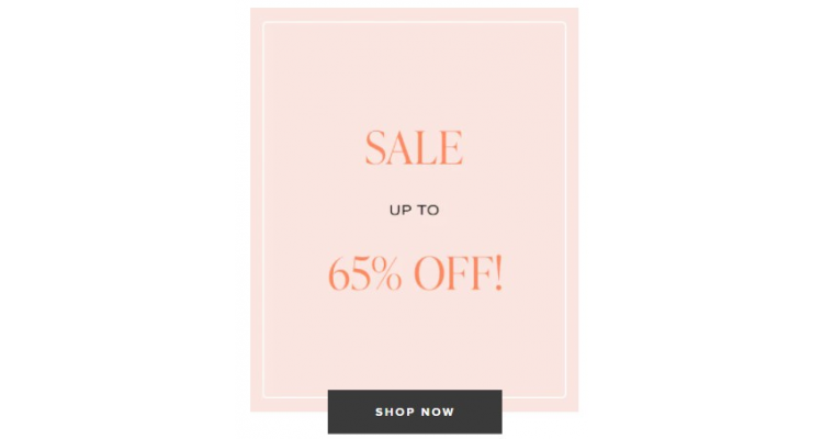 Revolve Clothing 65% off 