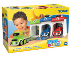 Tomy 卡通賽車+車庫
