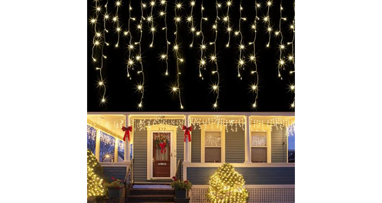 Joliyoou 聖誕氛圍感櫥窗吊墜彩燈 29.5英尺 60粒燈