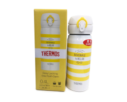 THERMOS 膳魔師保溫瓶黃色條紋 JNL-403-YBD 400ml