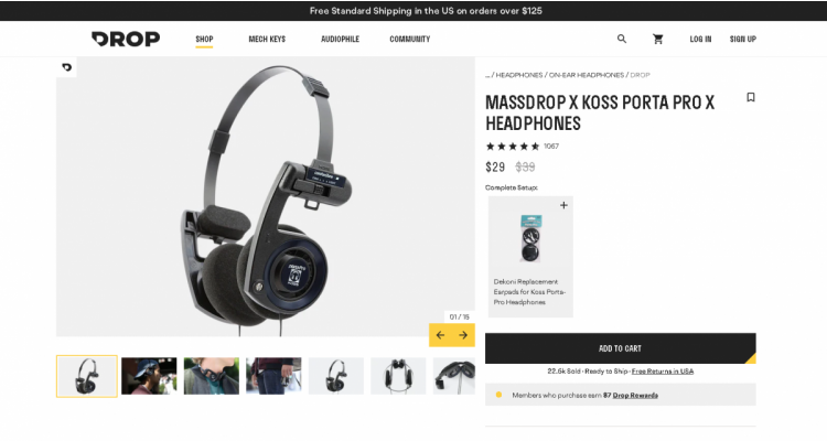 MASSDROP X KOSS PORTA PRO 