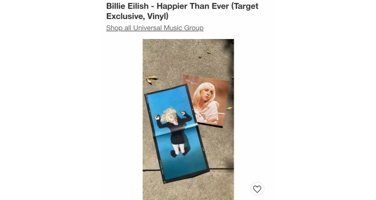 Target限定版billie eilish黑膠