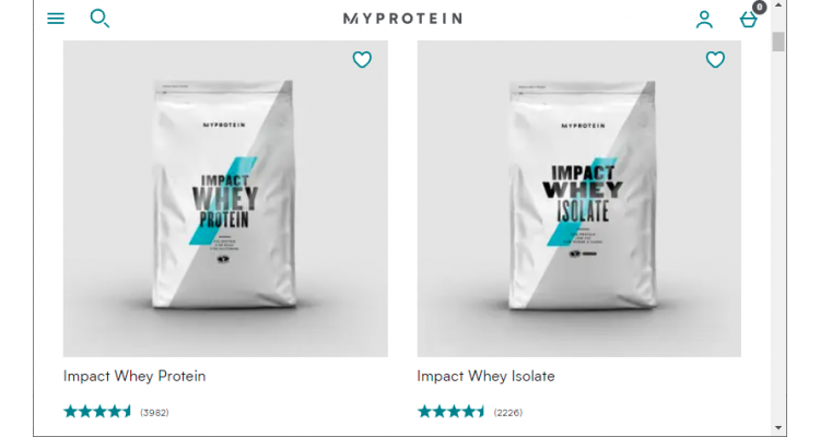 Myprotein 蛋白粉、健康減脂好物 5.5折