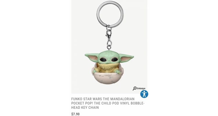 Baby Yoda Funko 鎖匙扣