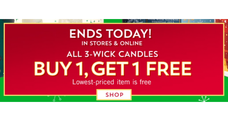 Bath & Body Works 限時買一送一