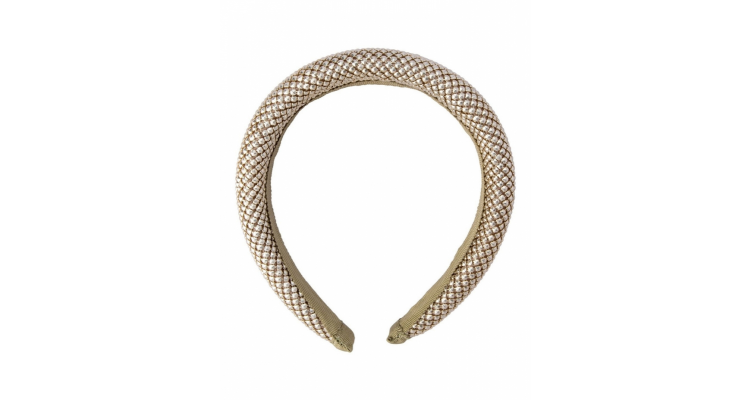 EBONY METAL MESH HEADBAND