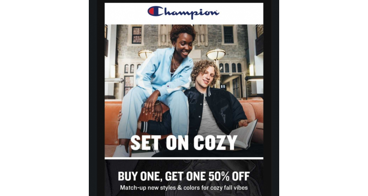 Champion US 指定商品買一另一件半價