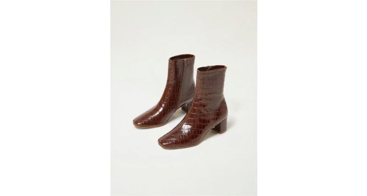 割草机老k 小众设计鳄鱼纹蛇纹靴