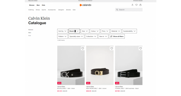 Calvin Klein Zalando sale