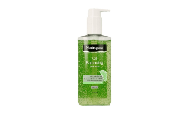 Neutrogena Oil Balancing Facial Wash with Lime and Aloe Vera Oily Skin 200mL 控油潔面乳