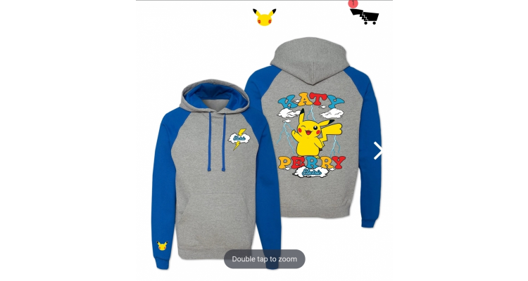 katy perry聯乘pokemon hoodie