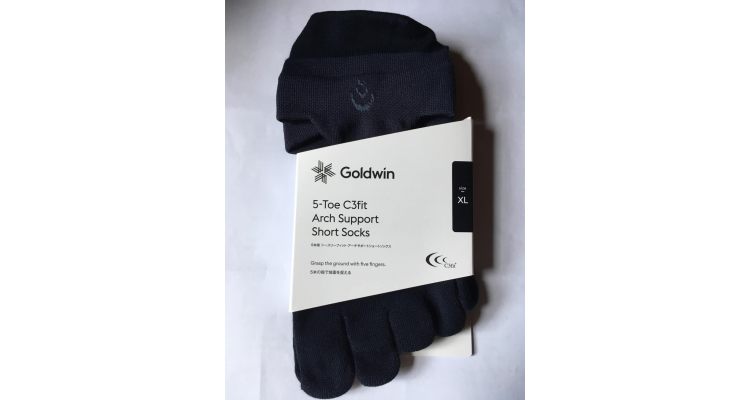 Goldwin (C3fit) 五指足弓支撐短襪 GC20302 男女通用襪子 (日本製)