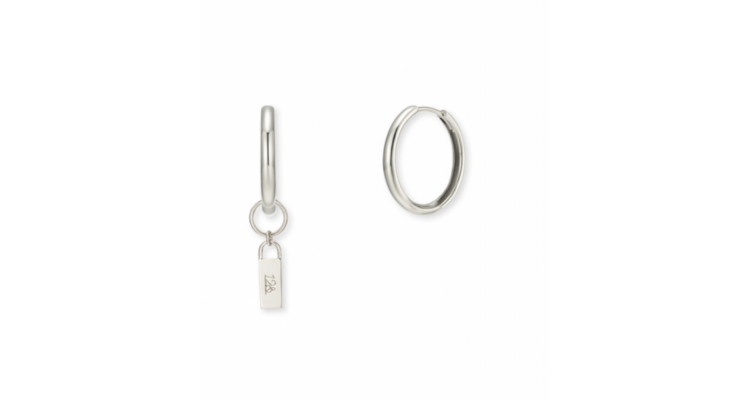 銀製環形耳環