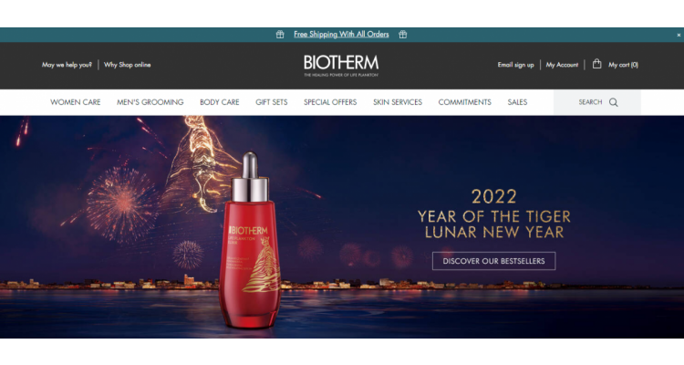 Biotherm官網 全場護膚無門檻7折熱賣