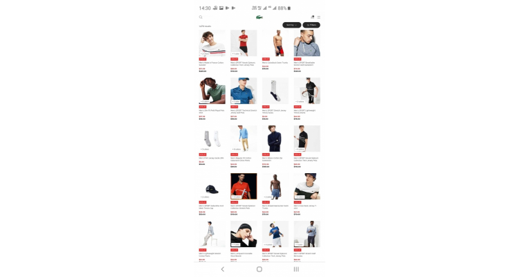 法國 Lacoste semi annual sale