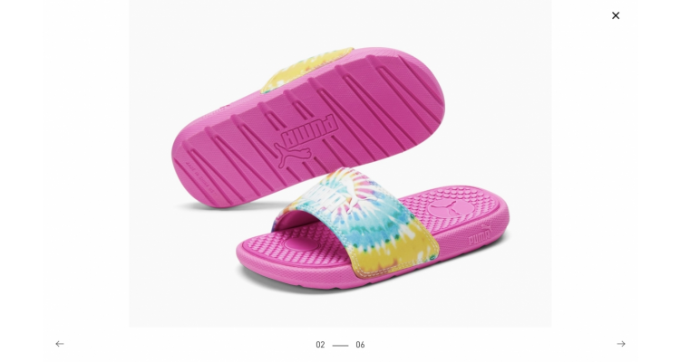 Puma kids slides 50% off