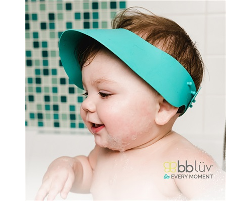 BBLUV 矽膠幼兒浴帽 粉藍色