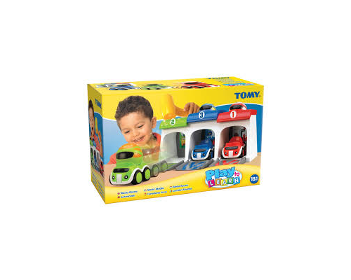 Tomy 卡通賽車+車庫