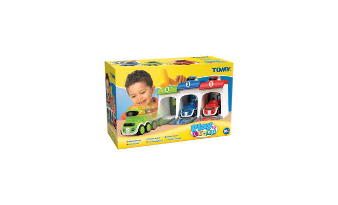 Tomy 卡通賽車+車庫