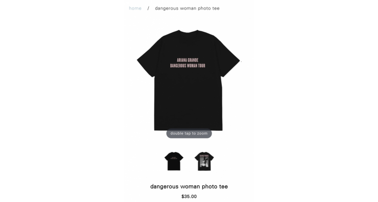 dangerous woman復刻版TEE