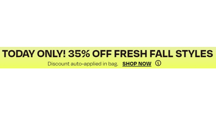 TOMS up to 35% off