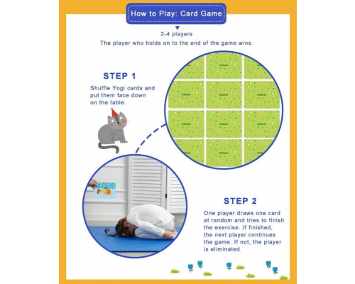 MiDeer - Yogi Cards - Yoga Activity Cards Game 瑜伽遊戲卡 - 平行進口