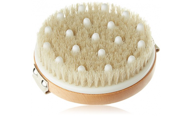 Hydrea London 淋巴排毒刷，帶天然鬃毛和橡膠結節