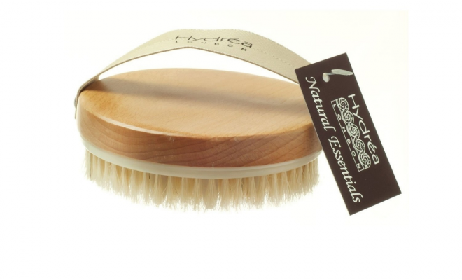 Hydrea London 淋巴排毒刷，帶天然鬃毛和橡膠結節