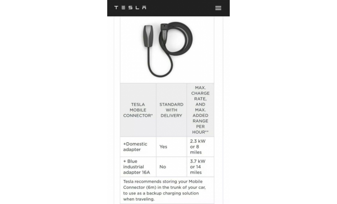 全新原廠 Universal Mobile Connector 13A 220V 147528100B for Tesla Model S X 3 充電器 差電線 叉電