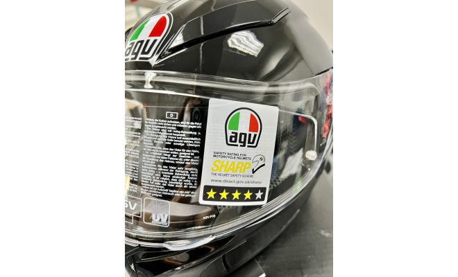 全新 Agv K3 SV Max Vision 黑色全盔 - 摩托車頭盔 - S碼