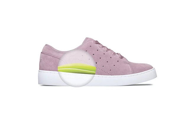 全新 Vionic Suede Lace-Up Sneakers - Keke - 女款健走鞋 隱藏矯正足弓支撐 US7.5 / UK5.5 / EU38.5 / 24.5cm