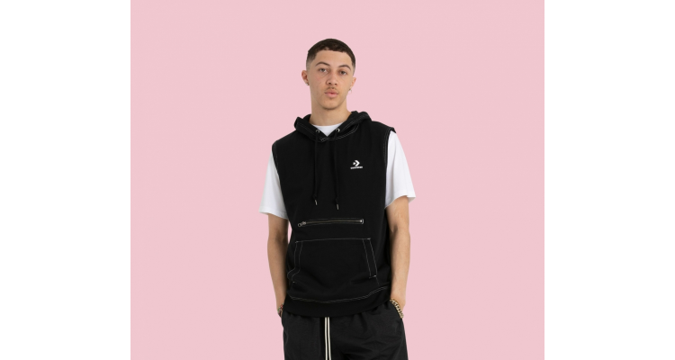 sleeveless hoodie無袖黑色衞衣(50澳元)