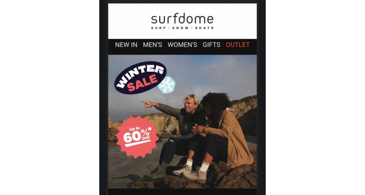 Surfdome 冬季大減價低至四折