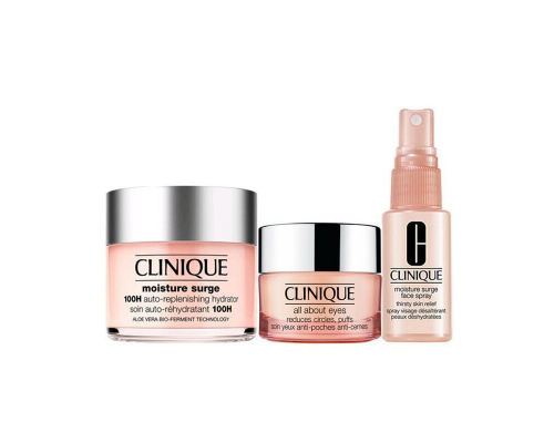 CLINIQUE 滋潤高效水嫩保濕3件套 : 1.補濕啫喱 125ml 2.眼部護理水凝霜 15ml 3.水嫩補濕噴霧 30ml