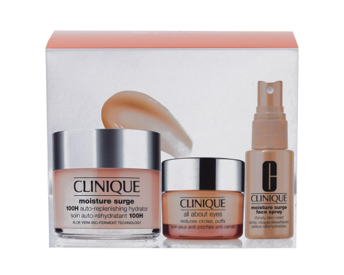CLINIQUE 滋潤高效水嫩保濕3件套 : 1.補濕啫喱 125ml 2.眼部護理水凝霜 15ml 3.水嫩補濕噴霧 30ml