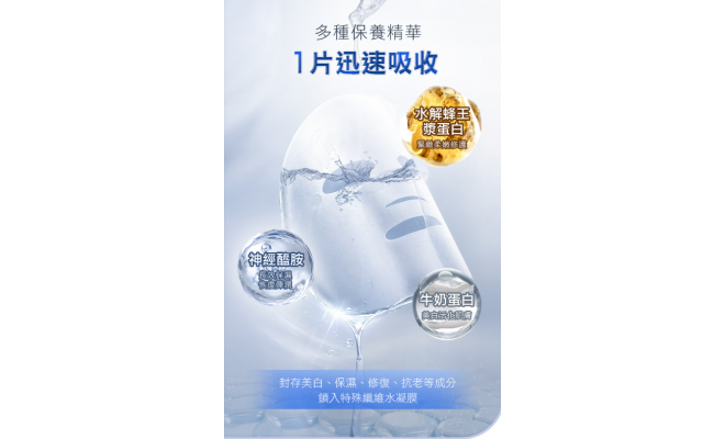 外泌體微分子美白水光面膜 28ml/片