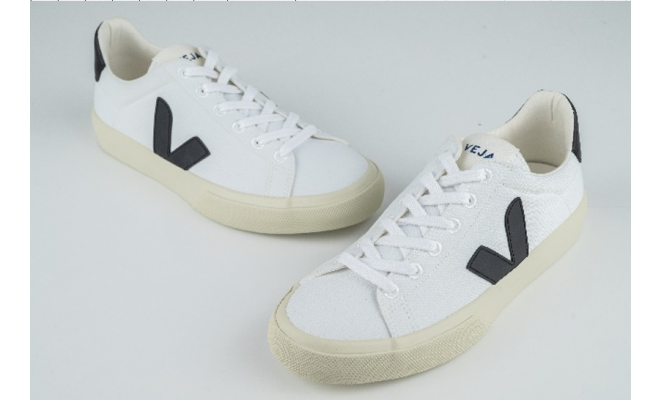 VEJA- CAMPO CANVAS WHITE BLACK [平行進口]