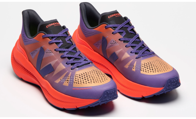 VEJA- CONDOR 3 ADVANCED ENGINERED-MESH GRADIENT PURPLE ORANGE [平行進口]