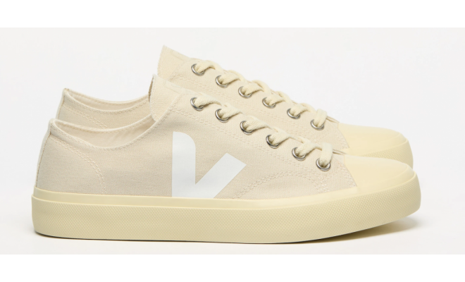 VEJA- WATA II LOW CANVAS PIERRE WHITE [平行進口]