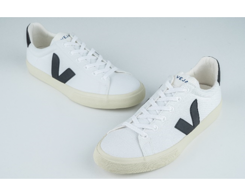 VEJA- CAMPO CANVAS WHITE BLACK [平行進口]