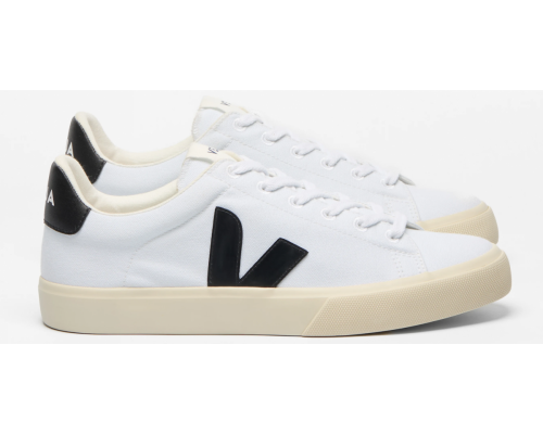 VEJA- CAMPO CANVAS WHITE BLACK [平行進口]